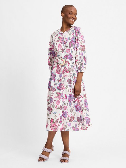 Damen Kleid mit Leinen-Anteil