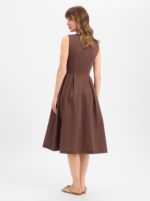 Damen Kleid mit Leinen-Anteil