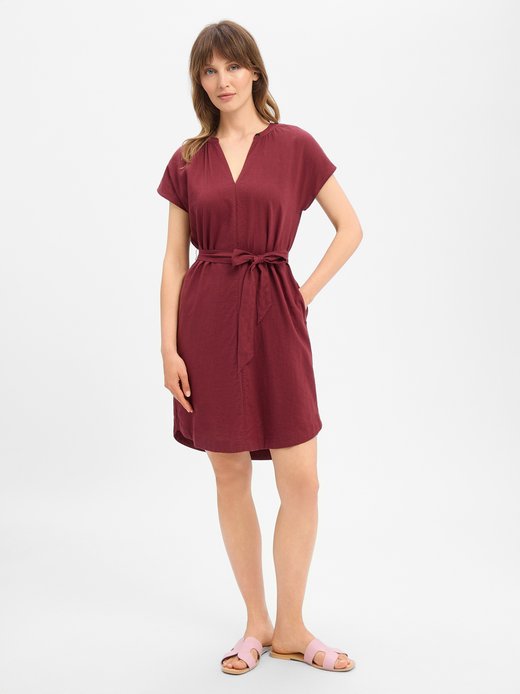 Damen Kleid mit Leinenanteil
