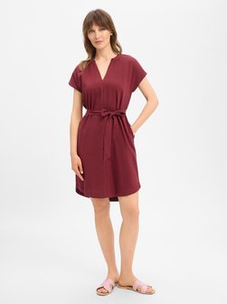 Damen Kleid mit Leinenanteil