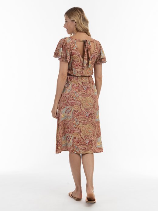 Damen Kleid mit Paisley-Print