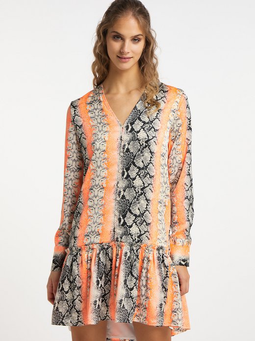 Damen Kleid mit Reptilprint