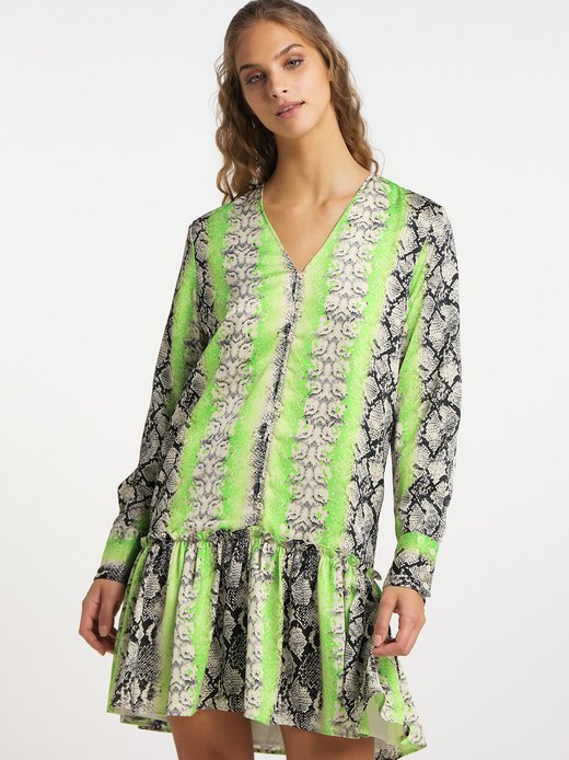 Damen Kleid mit Reptilprint