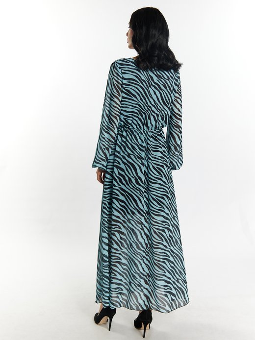 Damen Kleid mit Zebra-Print