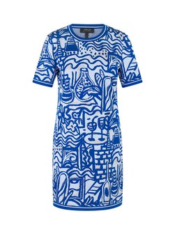 Artikelbild Damen Kleid von Marc Cain in blau gemustert