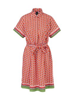 Artikelbild Damen Kleid von Marc Cain in koralle gemustert