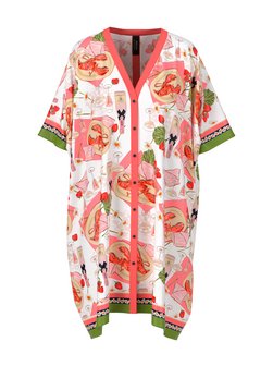 Artikelbild Damen Kleid von Marc Cain in koralle gemustert