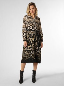 Artikelbild Damen Kleid von CATNOIR in beige schwarz gemustert
