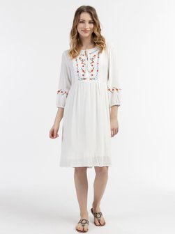 Artikelbild Damen Kleid von Usha in weiß bedruckt