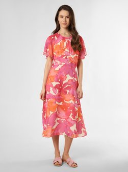 Artikelbild Damen Kleid von comma in orange pink gemustert