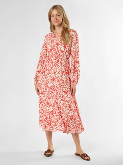 Artikelbild Damen Kleid von comma in koralle ecru gemustert