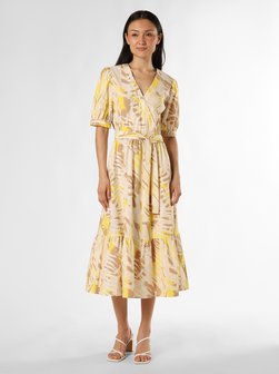 Artikelbild Damen Kleid von comma in gelb sand gemustert