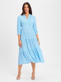 Artikelbild Damen Kleid von Marie Lund in blau weiß gemustert