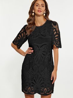 Artikelbild Damen Kleid von Faina in schwarz uni