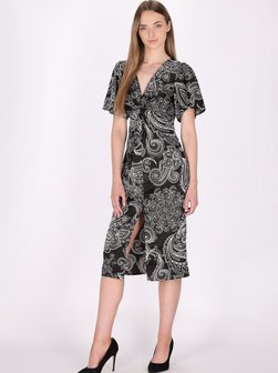 Artikelbild Damen Kleid von Dreimaster in schwarz gemustert