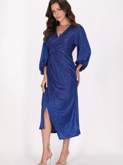 Artikelbild Damen Kleid von Faina in blau uni