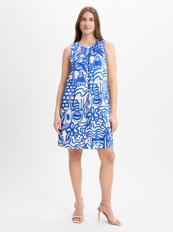 Artikelbild Damen Kleid von Marc Cain Collections in blau weiß gemustert