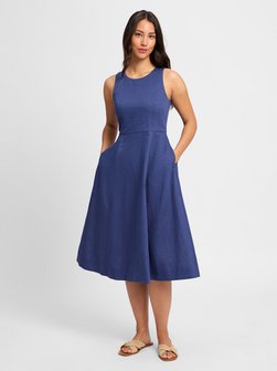 Artikelbild Damen Kleid von Ambiance in indigo uni