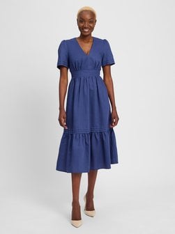 Artikelbild Damen Kleid von Ambiance in blau uni