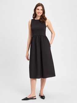 Artikelbild Damen Kleid von comma casual identity in schwarz uni