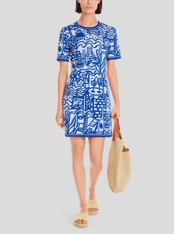 Artikelbild Damen Kleid von Marc Cain in blau gemustert