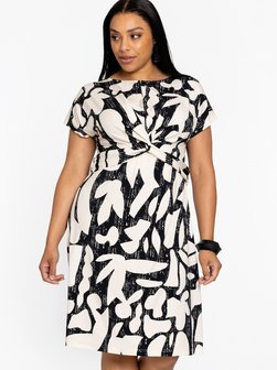 Artikelbild Damen Kleid von YOEK in ecru bedruckt