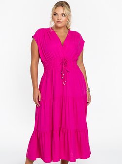 Artikelbild Damen Kleid von YOEK in rosa uni