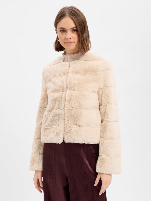 Damen Kunstfell-Jacke