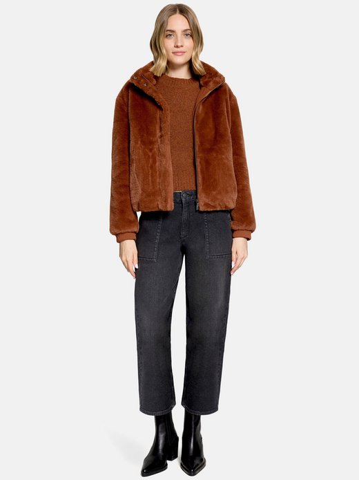 Damen Kunstfell-Jacke