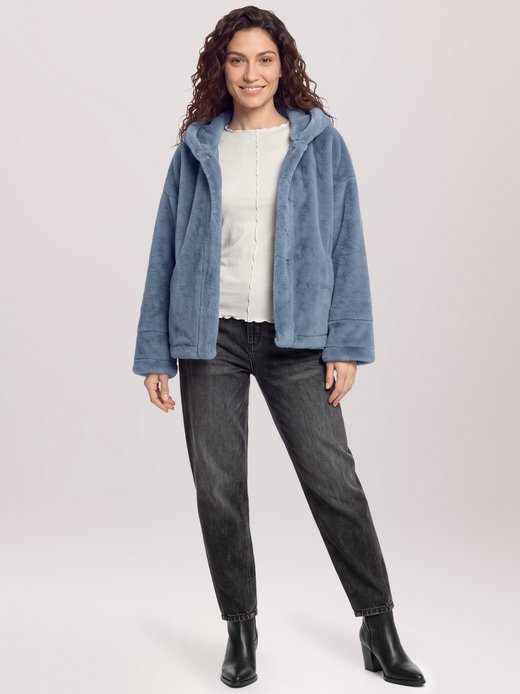 Damen Kunstfell-Jacke