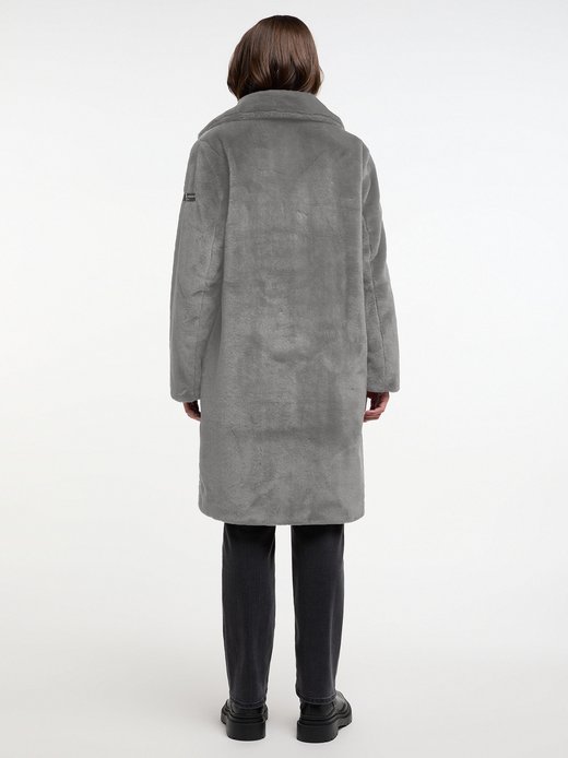 Damen Kunstfell-Mantel