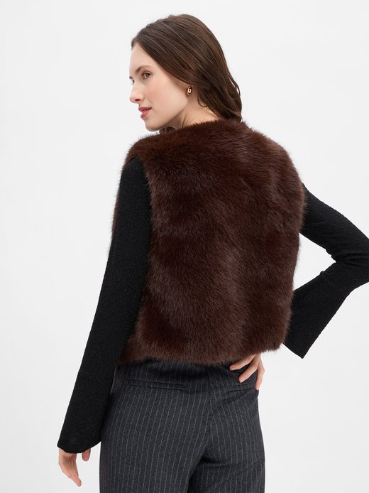 Damen Kunstfell-Weste