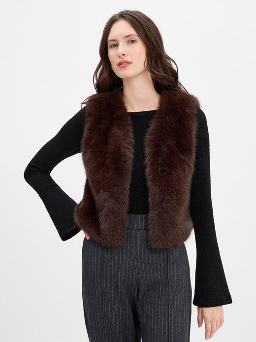 Damen Kunstfell-Weste