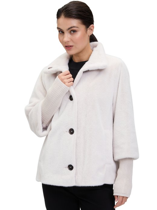 Damen Kunstfelljacke