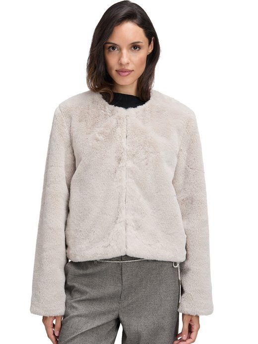 Damen Kunstfelljacke