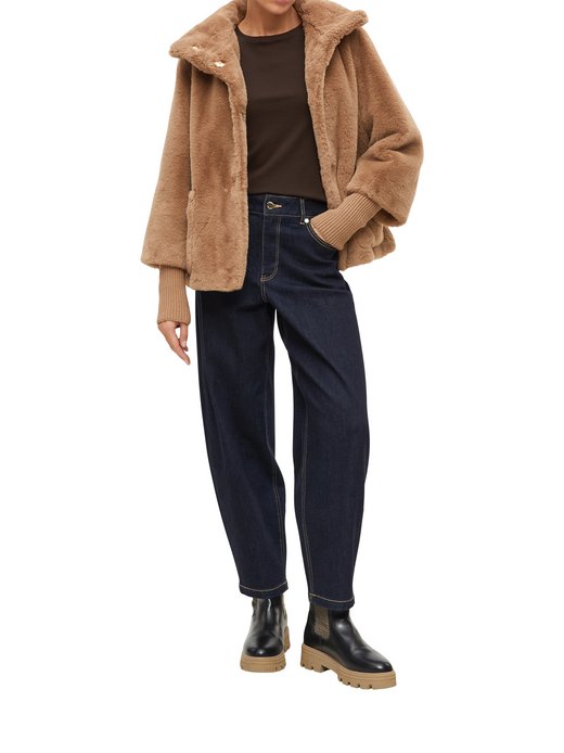 Damen Kunstfelljacke