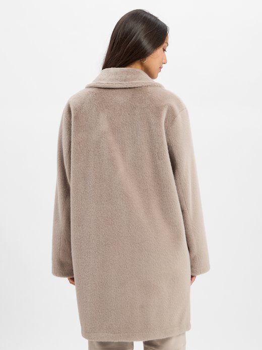 Damen Kunstfelljacke