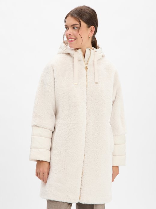 Damen Kunstfelljacke