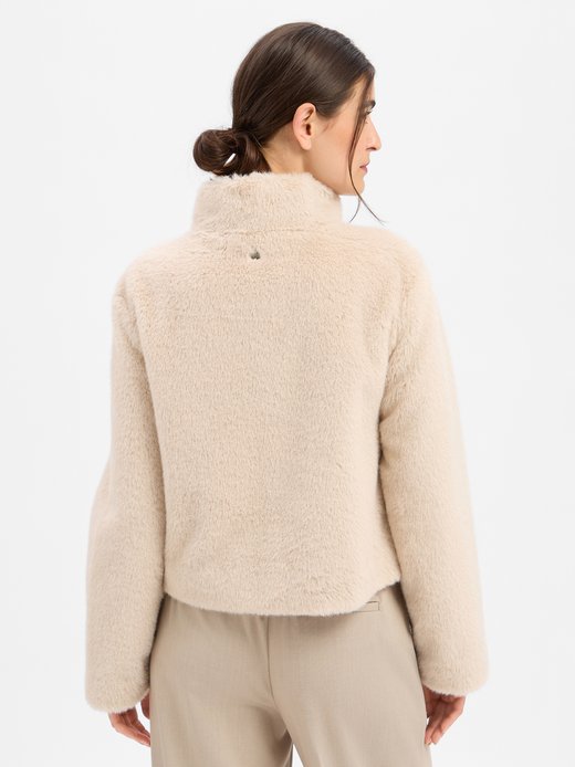 Damen Kunstfelljacke