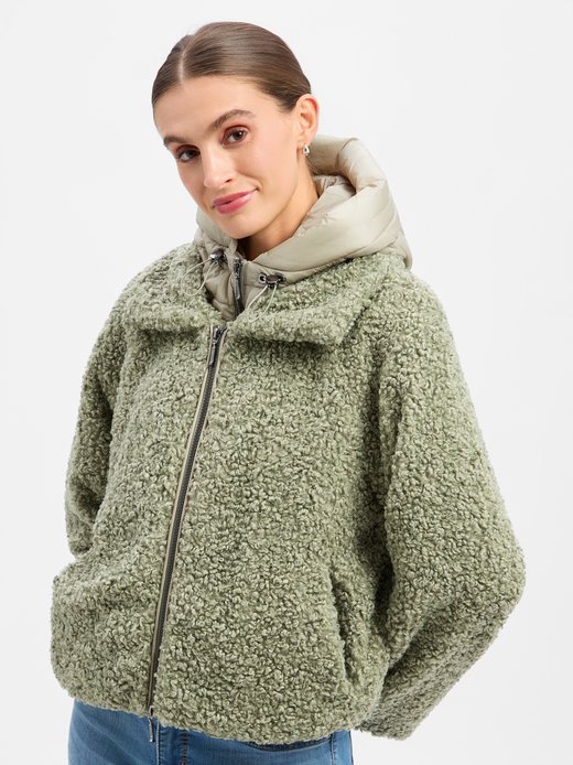 Damen Kunstfelljacke