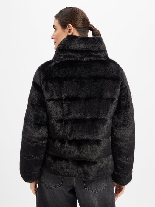 Damen Kunstfelljacke