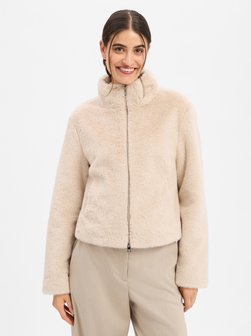 Damen Kunstfelljacke