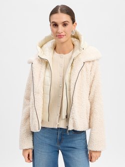 Damen Kunstfelljacke