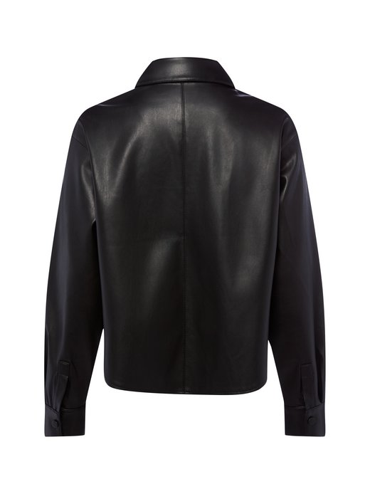 Damen Kunstleder-Hemdbluse Fedgy