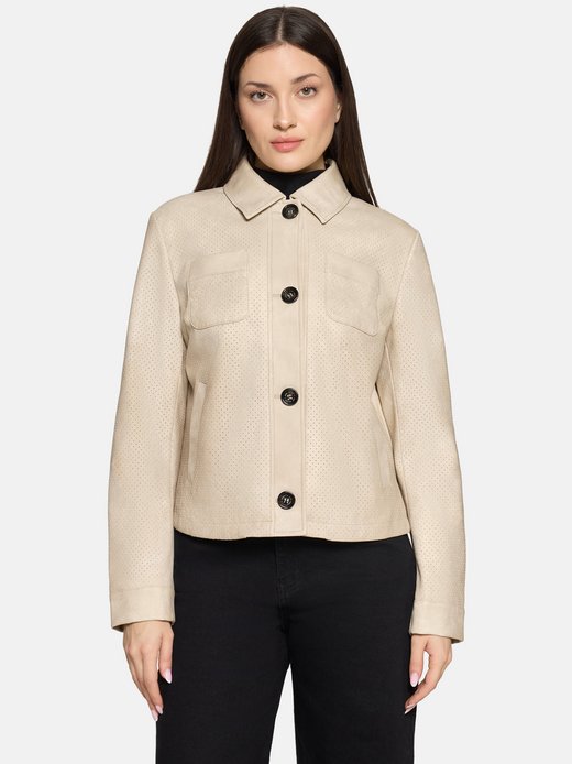 Damen Kunstleder-Jacke