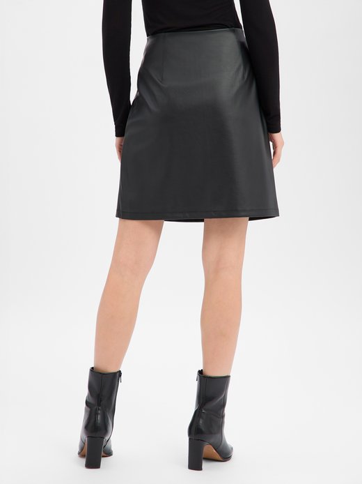 Damen Kunstleder-Rock