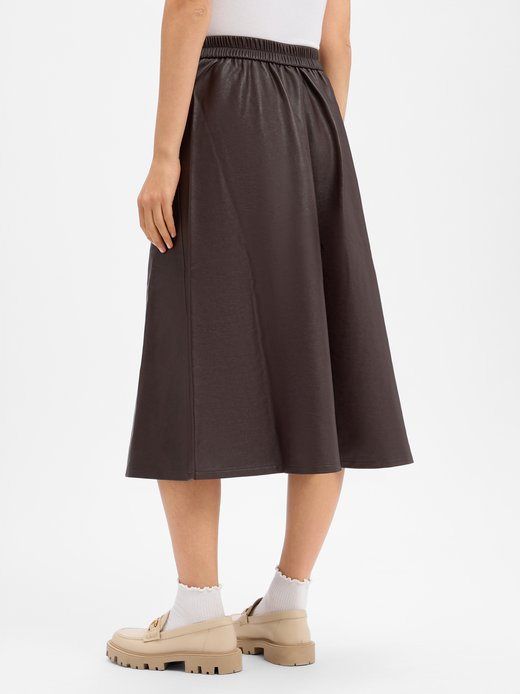 Damen Kunstleder-Rock