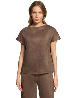 Damen Kunstleder-Shirt
