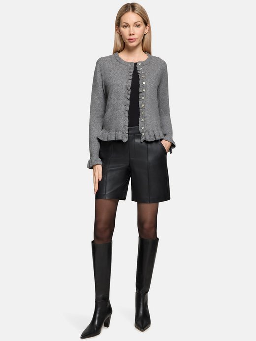 Damen Kunstleder-Shorts