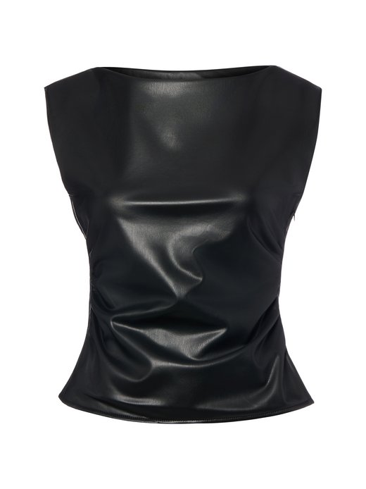 Damen Kunstleder-Top - NMSandy